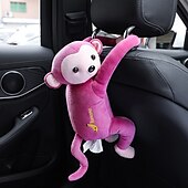 cheap Car Organizers-1pc Monkey Tissue Box Cartoon Creative Monkey Tissue Box Holder Case Car Accessories Interior Decoration Auto Parts Dropshipping