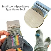 ieftine cusut și tricotat și croșetat-instrument de țesut tip speedweve, 28 de cârlige din lemn, mașină de țesut, mașină de țesut, instrumente de bricolaj pentru începători, repararea blugilor șosete repararea hainelor țesături