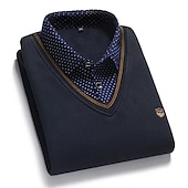 preiswerte Herrenpullover-Herren Pullover Herren Pullover Gerippt Stricken Standard Strick Stehkragen Moderne zeitgenössische Freizeitskleidung Ausgehen Bekleidung Winter Blau Hellgrau S M L