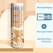 billiga Pennor-30st/50st söt tecknad penna grundskoleelever säkra giftfria blyfria elever med dagisbarn hb penna med suddgummi, gå tillbaka till skolan
