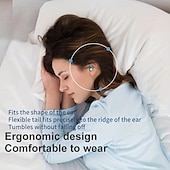 abordables Soins Personnels &amp; Santé-1 paire de bouchons d&#039;oreille en silicone doux et confortables bouchons d&#039;oreille isolation phonique réduction du bruit écouteurs filtre de bruit dormir natation étanche trois couches muet