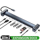 levne USB rozbočovače-typ c dokovací stanice pro laptop usb dock hdmi kompatibilní pd rj-45 usb hub adaptér pro macbook hp dell xps lenovo thinkpad asus pc