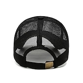 economico Cappellino da baseball da uomo-Per uomo Cappellino da baseball Nero Blu Rete Viaggi Stile da spiaggia Esterno Da mare Liscio Regolabile Di tendenza