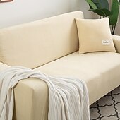 baratos Cobertura de Sofa-capas elásticas para sofá, capa de sofá secional cor de vinho para cães, capas para sofá de dois lugares, em forma de L, 3 lugares, em forma de U, poltrona, protetor de sofá lavável, macio e durável