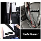 cheap Steering Wheel Covers-StarFire 1PC 25.5in Extra Long Seatbelt Covers for Adults Kids Super Soft Car Seat Belt Strap Cushion for Auto Shoulder Neck Chest Protector Pad Auto Interior Accessories