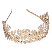 billige Hodebånd-pannebånd Hodeplagg Legering Bryllup Bursdag Årgang Elegant Med Ren Farge Hodeplagg Hodeplagg