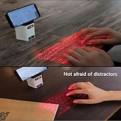 abordables Claviers-projection laser clavier laser virtuel téléphone portable bluetooth sans fil écran de projection tactile infrarouge bureau portable clavier