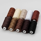 abordables coser y tejer y ganchillo-10 carretes kits de hilos de coser 400 yardas/carrete de hilo de poliéster acolchado 402 surtido de hilos para coser a máquina bordado a mano