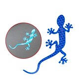 preiswerte Autoaufkleber-2 Stück Auto reflektierende Aufkleber Sicherheitswarnmarkierung Autos Auto Außenzubehör Nachtfahrwarnung Gecko Streifen Lichtreflektor