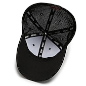 economico Cappellino da baseball da uomo-Per uomo Cappellino da baseball Cappello da sole Nero Blu 100% cotone Viaggi Stile da spiaggia Esterno Da mare Liscio Crema solare Di tendenza Elastico