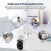 cheap Outdoor IP Network Cameras-HD 1080P 5G WiFi IP Camera Wireless Speed Dome PTZ CCTV IR Outdoor NetCam Monitoring Auto Tracking Full Color Night Vision Security Camera NetCam