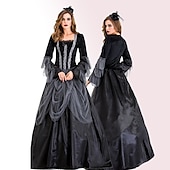 levne Dámské Kostýmy-Upír Cosplay kostým Kostým na Večírek Maškarní Dospělé Dámské Úbory Výkon Párty předvečer Všech svatých Plesová maškaráda Mardi Gras Jednoduchý karnevalový kostým
