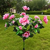 olcso Tájvilágítás-led napelemes viráglámpák rododendron kültéri szimulált viráglámpa led művirágos padlóbetétes lámpa kerti és udvari díszlámpák ünnepi parti díszlámpák
