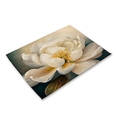 abordables Plaidemats &amp; Coasters &amp; Trivets-Manteles individuales de girasoles resistentes al calor, mantel individual resistente a las manchas, mantel individual para boda, cocina, mesa de comedor, decoración interior y exterior