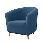 cheap Armchair Cover &amp; Armless Chair Cover-Club Chair Cover Barrel Chair Slipcover Burgundy Stretch Tub Chair Slipcover, Arm Chair Sofa Cover For Dogs Pet, Washable Couch Furniture Protector Soft Durable