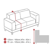 baratos Cobertura de Sofa-capas elásticas para sofá, capa de sofá secional cor de vinho para cães, capas para sofá de dois lugares, em forma de L, 3 lugares, em forma de U, poltrona, protetor de sofá lavável, macio e durável