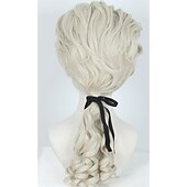preiswerte Historische Perücken-Lockige Perücke Hellblond Karneval Cosplay Kostümperücke für Party Halloween Perücken