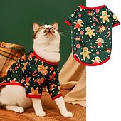 cheap Cooling Vest &amp; Shirt-Dog Cat Shirt / T-Shirt Fashion Party Winter Waterproof Breathable Soft Washable Comfortable Christmas Party Casual Daily Festival Dog Clothing for Bichon Frise Pomeranian Baby Pet Papillon Small
