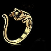 preiswerte Ringe-1 Stück Einstellbarer Ring For Damen Geschenk Täglich Verabredung Aleación Retro Tier