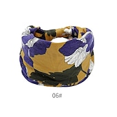ieftine Accesorii Stilizare Păr-1 bucată bohend boho bandă largă yoga elastică bandă mare bandă pentru cap sport atletic plajă accesorii pentru păr pentru femei și fete