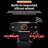 cheap Indoor IP Network Cameras-Full 1080P Autofocus HD Webcam Web USB Camera Microphone for PC Desktop Laptop