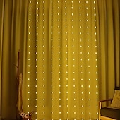 お買い得  USB電源-3M ストリングライト 100/200/300 LED EL 温白色 ホワイト マルチカラー クリエイティブストリングライト 窓 / カーテン / つららライト USB パーティー 屋外 USBパワード