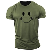 cheap Men&#039;s Graphic T Shirt-Men&#039;s Cartoon Graphic Prints T Shirt Graphic Tee 100% Cotton Short Sleeve Graphic Shirt Heather Gray Black White Comfortable Tee Outdoor Street Fashion Designer Clothing
