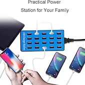 ieftine Încărcătoare Wireless-Stație de încărcare 100 W Putere de ieșire Statie de incarcare multi USB pentru mai multe dispozitive Protecție de securitate Pentru Universal Telefon celular iMac