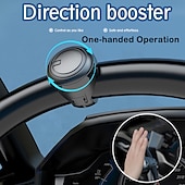 olcso Kormányvédők-autó forgó kormánykerék erősítő 360 forgás univerzális automatikus spinner gomb fém csapágy erő fogantyú labda segítő kézi vezérlés