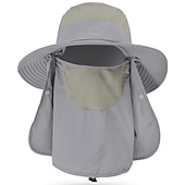 abordables Chapeaux homme-Homme Chapeau de seau Chapeau de soleil Chapeau de pêche Bonnet Boonie Chapeau de Randonnée Noir Rose Claire Chinlon Vêtement de rue mode Décontractées Extérieur du quotidien Sortie Lettre Broderie