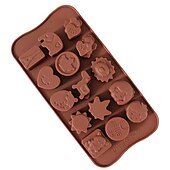 levne Kuchyňské náčiní a pomůcky-silikonové formy na čokoládu 6 kusů silikonové formy na čokoládu a nepřilnavé formy na čokoládu písmena a číslice na výrobu dortů na čokoládové muffiny 6 tvarů