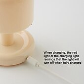 economico Lampade da tavolo-mini lampada da tavolo luce notturna al tramonto lampada da comodino camera da letto ricaricabile usb creativa per bambini regalo di compleanno per bambini decorazioni per la casa