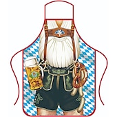 levne zástěry-Pivo Oktoberfest Kostým Zástěra Dámské šaty Lederhosen Oktoberfest / pivo Bavorský Bavorský pár Bavorský Mnichov Wiesn Louky Pánské Dámské Tradiční Styl Tkanina Zástěra