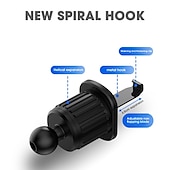 cheap Car Holder-Car Phone Holder with Hook Car Air Vent Clip Mount Not Fall Off Smartphone Stand GPS Support For 4.7-6.7in Mobile Phones