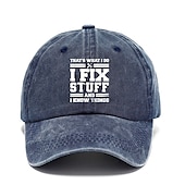 preiswerte Baseballkappe für Herren-Herren Cap Basecap Schwarz Blau Baumwolle Gewaschen Reise Strand Design Outdoor Urlaub Bedruckt Einstellbar Sonnenschutz Modisch