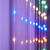 お買い得  USB電源-3M ストリングライト 100/200/300 LED EL 温白色 ホワイト マルチカラー クリエイティブストリングライト 窓 / カーテン / つららライト USB パーティー 屋外 USBパワード