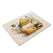 baratos Placemats &amp; Coasters &amp; Trivets-Girassóis placemats resistente ao calor mesa de fazenda placemat resistente a manchas, placemat para casamento cozinha mesa de jantar decoração interior ao ar livre