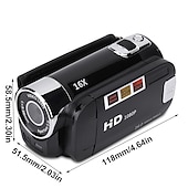 preiswerte Digitalkamera-Tragbare Full HD 1080P Vlogging Kamera 2,7&quot; LCD 270° Drehung 16MP 16-facher digitaler Zoom Selfie-Videokamera