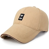 cheap Men&#039;s Hats-Men&#039;s Baseball Cap Black White Cotton Travel Beach Outdoor Vacation Plain Adjustable Fashion
