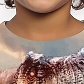 abordables Animales 3D para Niño-Chico 3D Graphic Animal Dinosaurio Camiseta Manga Larga Impresión 3D Verano Primavera Otoño Deportes Moda Ropa de calle Niños 3-12 años Exterior Casual Diario Ajuste regular