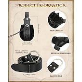 economico Accessori e altro-Medievale Rinascimento Cintura in Vita Fiera del Ren Vichingo Per uomo Per donna Unisex Celtico Vichingo Fantasia Halloween Carnevale Mascherata Feste LARP Adulti Cintura Borsa Tutte le stagioni