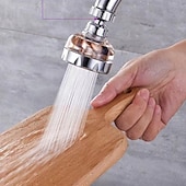cheap Faucet Sprayer-360 Degree Turbo Rotation Faucet Pressurize Kitchen Sink Tap Filter Bubble Splash Proof Water Saving Shower Nozzle Tap Connector