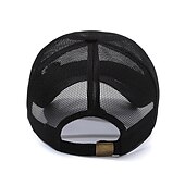 economico Cappellino da baseball da uomo-Unisex Cappellino da baseball Cappello da sole Nero Bianco Rete Viaggi Stile da spiaggia Esterno Da mare Liscio Regolabile Crema solare Di tendenza