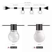 billige Elektrisk støpsel-g50 globe pære led fe string lys utendørs lys gate bryllup hage uteplass julepynt lys 220v eu plugg