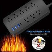 baratos Periféricos para Computador-USB 3.0 Hubs 10 Portos 8 em 1 Hub USB com USB 3.0 5V / 2A Fornecimento de energia Para SmartTV
