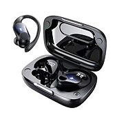 cheap TWS True Wireless Headphones-Wireless Earbuds Bluetooth Headphones 48hrs Play Back Sport Earphones with LED Display Over-Ear Buds with Earhooks Built-in Mic Headset for Workout
