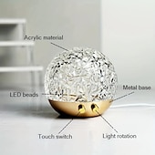 cheap Projector Lights-Water Ripple Projector Night Light Crystal Lamp Decoration Home Houses Bedroom Aesthetic Atmosphere Holiday Gift Sunset Lights