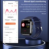 abordables Montres connectées-iMosi ET210 Montre intelligente 1.91 pouce Smartwatch Montre Connectée Bluetooth ECG + PPG Surveillance de la température Podomètre Compatible avec Android iOS Femme Hommes Longue Veille Mode