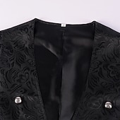 billiga Ytterkläder-Söt Stil Retro / vintage Punk och gotiskt Kappa Väst Jakke Ärmlös Prins Vampyr Pestläkare Adelsman Maskeradkläder Herr Steampunk Jul Halloween Karnival Vuxna Väst Alla årstider