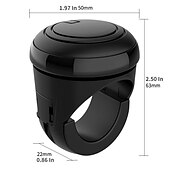 olcso Kormányvédők-autó forgó kormánykerék erősítő 360 forgás univerzális automatikus spinner gomb fém csapágy erő fogantyú labda segítő kézi vezérlés
